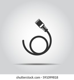 LAN Wire Cable Computer Icon 