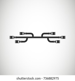 LAN Wire Cable Computer Icon