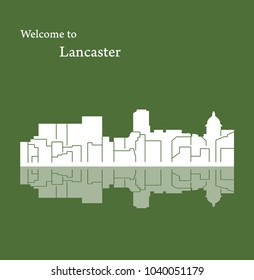 Lancaster, Pennsylvania ( city silhouette )