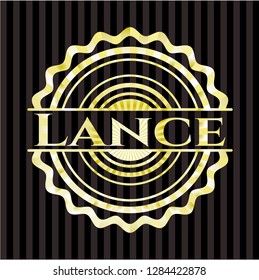 Lance golden emblem