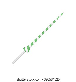Lance in green and white design