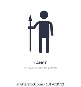 lance icon on white background. Simple element illustration from People concept. lance icon symbol design.
