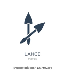 lance icon vector on white background, lance trendy filled icons from People collection, lance vector illustration