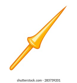 lance isolated illustration on white background