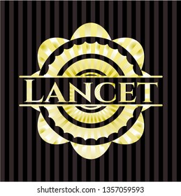 Lancet gold badge or emblem