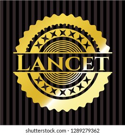 Lancet gold shiny emblem