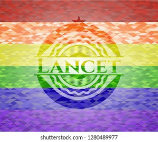 Lancet lgbt colors emblem 