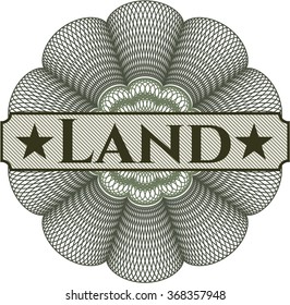 Land abstract linear rosette