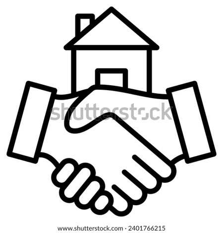 Land Acquisition Icon line vector illustration