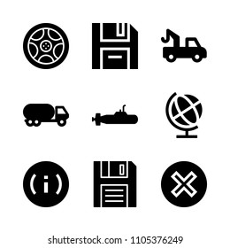 land, bubble, help and simple icons in Technology vector set. Graphics for web and design