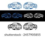 Land cruiser Car shape for logo