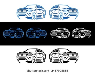 Land cruiser Car shape for logo