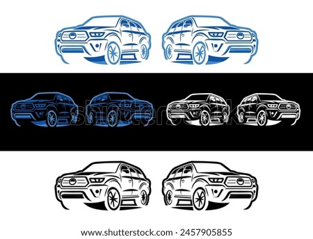 Land cruiser Car shape for logo