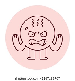Land degradation color line icon. Ecology. Pictogram for web page, mobile app, promo.