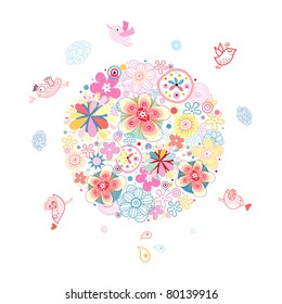land in the flowers