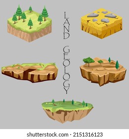 Landgeologie-3D-Vektorpack