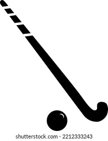 Land hockey icon flat vector icon