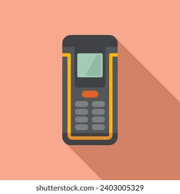 Land laser meter icon flat vector. Tool device system. Modern tool