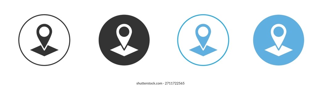 Symbol für Lage der Landschicht Logo-Entwurfsvorlage