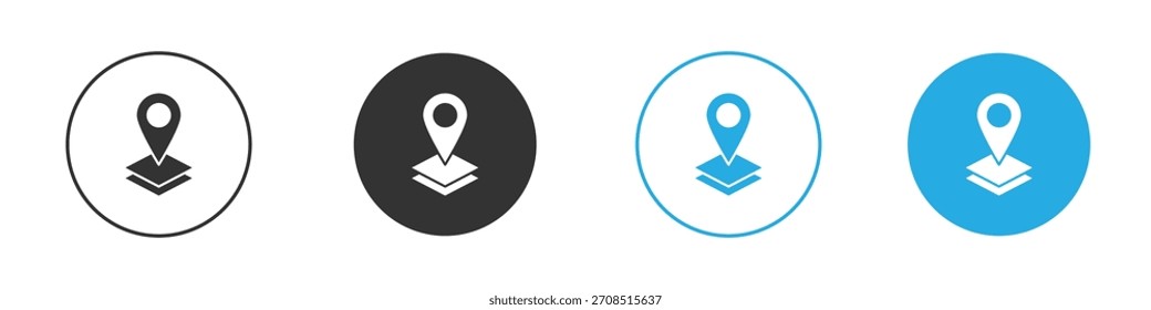 Symbol für Lage der Bodenschicht für Web, mobile.Vektorgrafik