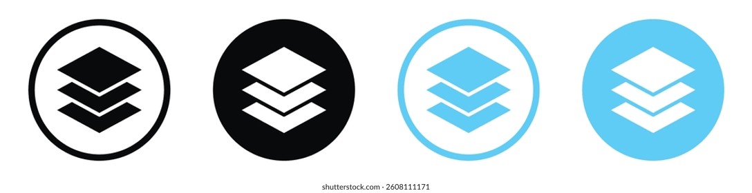 Land layers icons design. vector icons for ui designs
