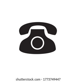 Land Line Phone , Contact Icon Vector