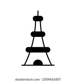 land mark icon with white background vector stock illustration