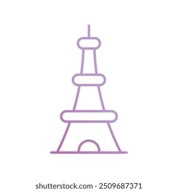 Icono de marca de tierra con fondo blanco Vector Ilustración de stock