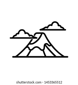 Land Mark Mountain Fuji Japan Icon