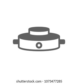 Land Mine Icon In Trendy Flat Style Isolated On White Background. Symbol For Your Web Site Design, Logo, App, UI. Vector Illustration, EPS