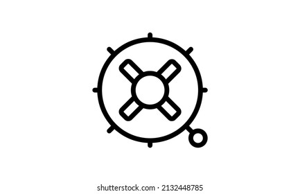 Land Mine Military Icon Vector Icon Simple Perfect Pixel Outline Design With White Background