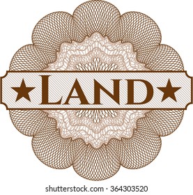 Land money style rosette
