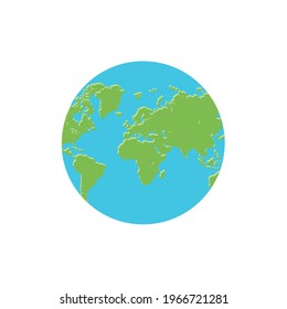 Land. Planet. Vector illustration eps10