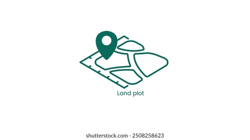 Land Plot Property Development Vector Icon