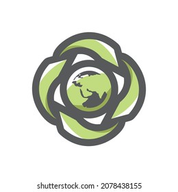 Land reclamation symbol Vector icon Cartoon illustration