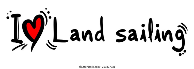 Land sailing