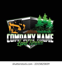 Land Service or Land Clearing Company Logo