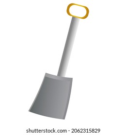 land shovel simple clip art vector illustration.