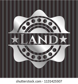 Land silver emblem or badge