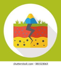 land soil flat icon