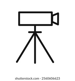 land surveyor icon vector line logo art