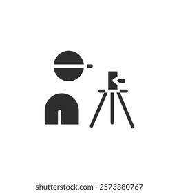 land surveyor icon web design in vector