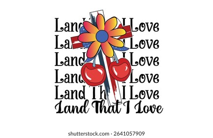 Land That I Love PNG Design 
