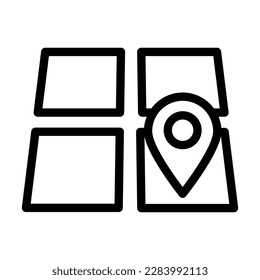 Land Vector Line Icon Design