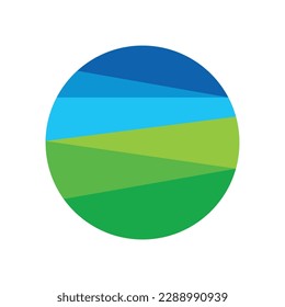Land Vector Logo Design Template