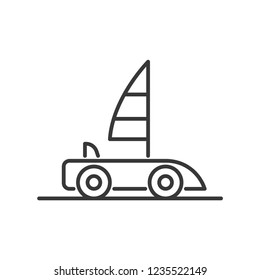 Land Yacht Modern Simple Vector Icon