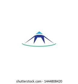 Landcape logo template vector icon deign