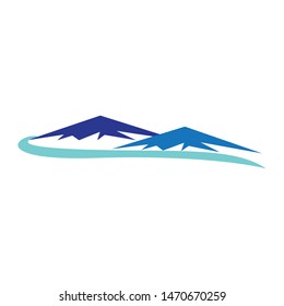 Landcape logo template vector icon deign