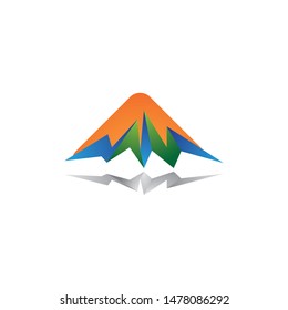 Landcape logo template vector icon deign
