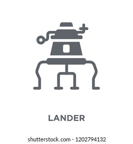 Lander icon. Lander design concept from Astronomy collection. Simple element vector illustration on white background.